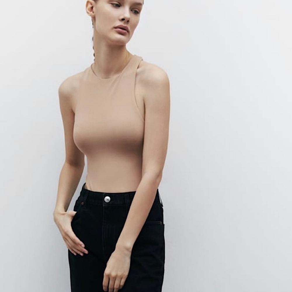 HALTERNECK BODYSUIT-ZARA